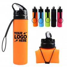 20oz Foldable Silicone Water Bottle